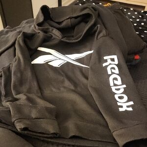 Reebok Black Sweatshirt with White Logo